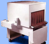 Standard Shrink tunnel shown w/ opt. legs & Casters